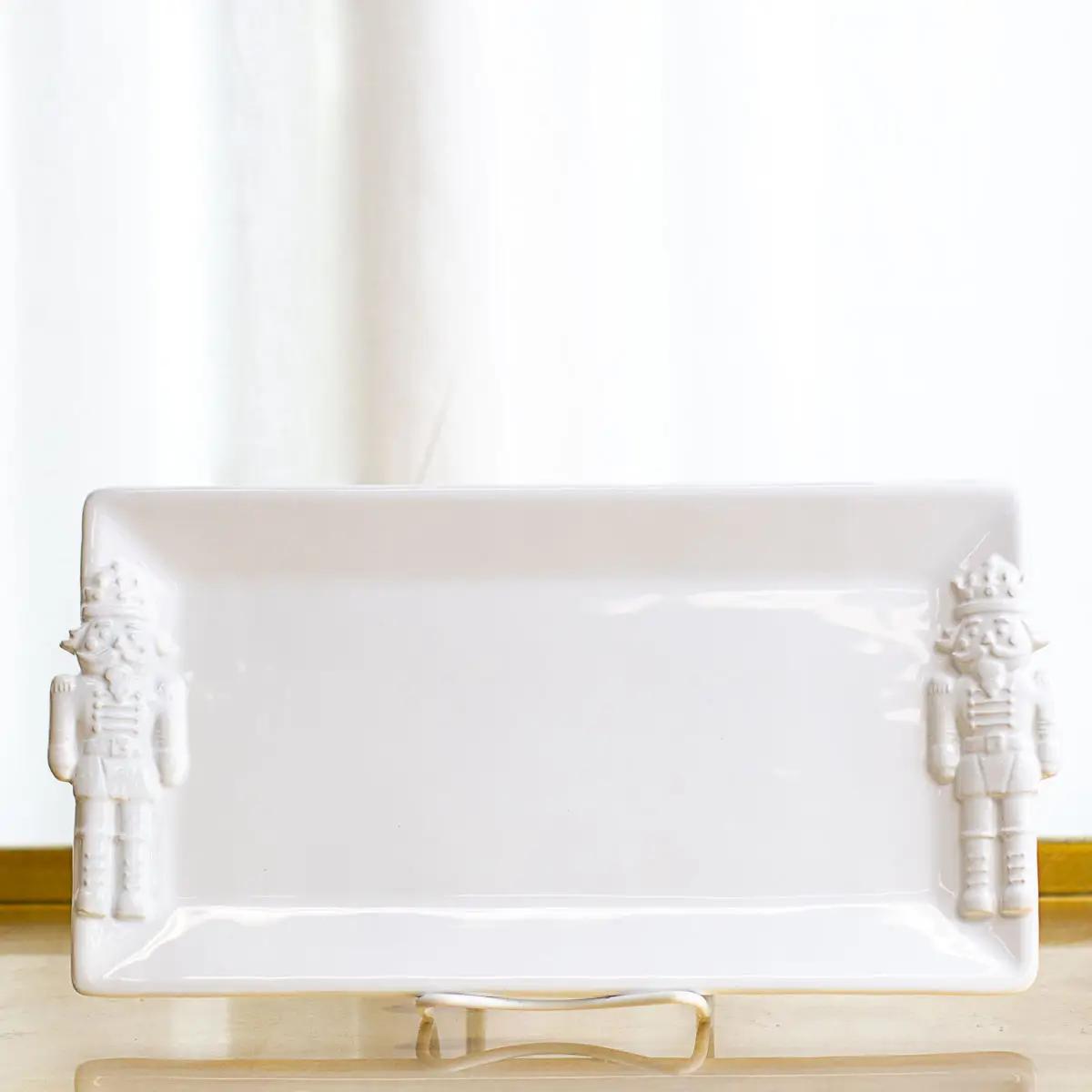 TRS-Nutcracker Embossed Platter