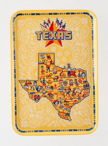 Texas Melamine Tray 9x13"