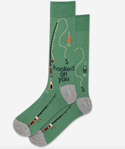 Hooked on You Sock/Olive