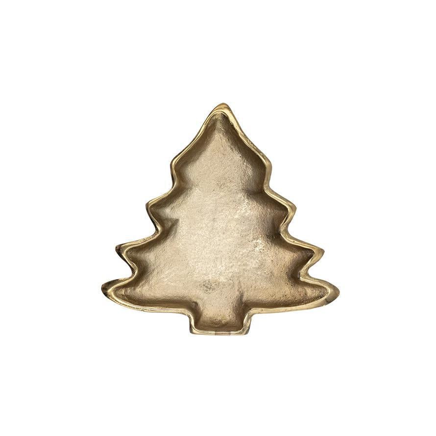 Gold Aluminum Tree Dish