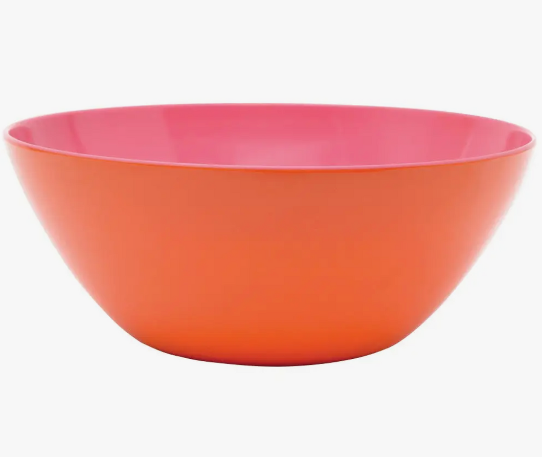 Orange and Pink Salad Bowl