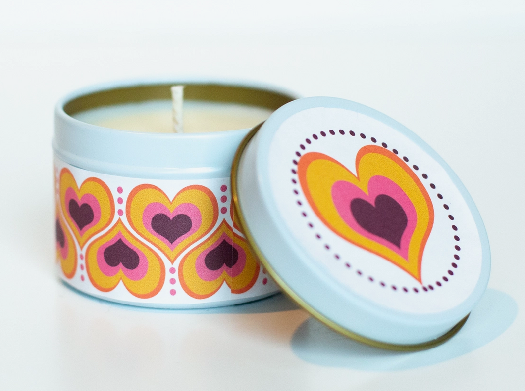 Modern Heart Travel Candle