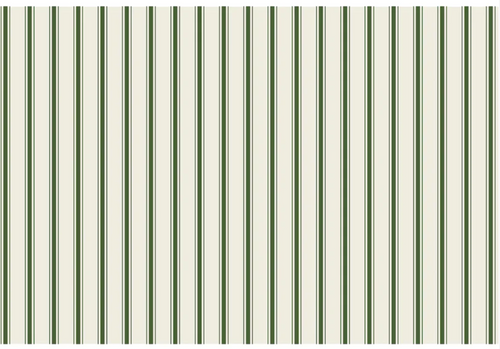 Green Ribbon Striped Placemat/24 Sheets