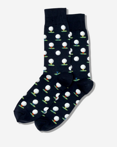 Golf Ball Navy Socks