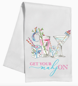 Get Your MahjON Cocktail Tea Towel