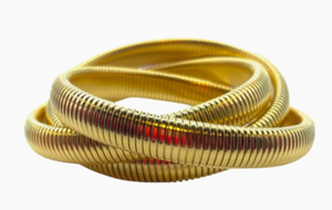 Gold Twisted Cobra Bracelet