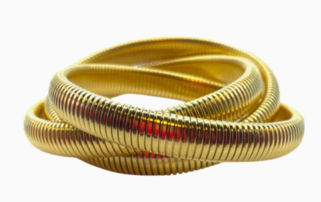 Gold Twisted Cobra Bracelet