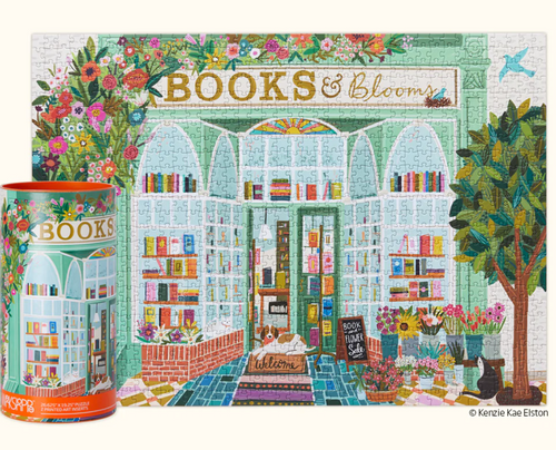 Books & Blooms 1000 pc Puzzle