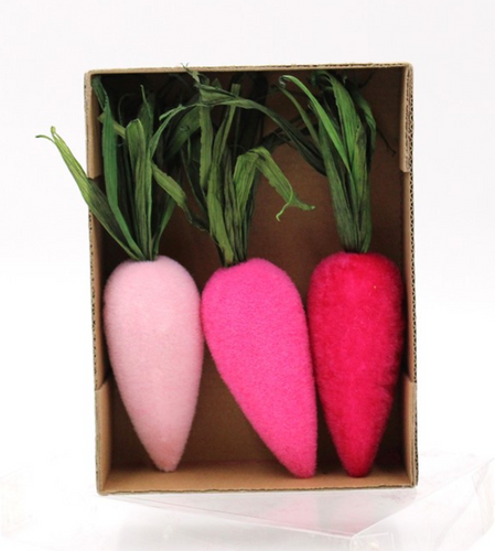 Pink Flocked Carrots