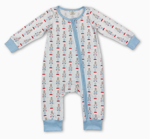 Blue Ballet Christmas Romper