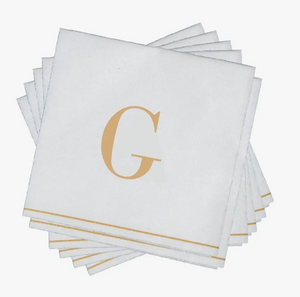 Gold Monogram Napkin