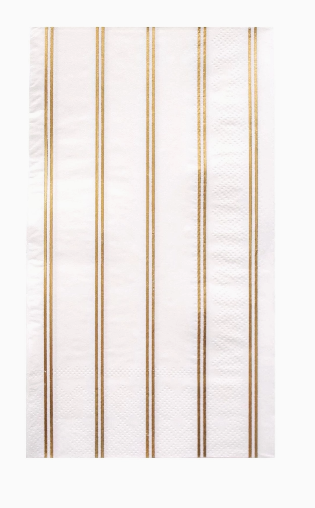 Gold Stripe Guest Towels