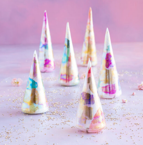 Large Glass Couture Cone Tree