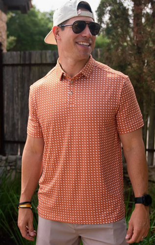 Texas Orange Performance Polo