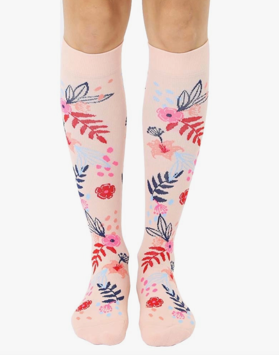 Floral Compression Socks