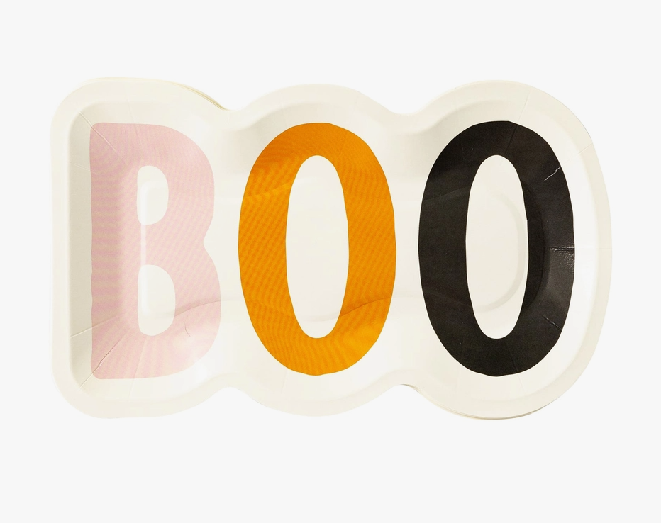 Boo Shaped Paper Plates