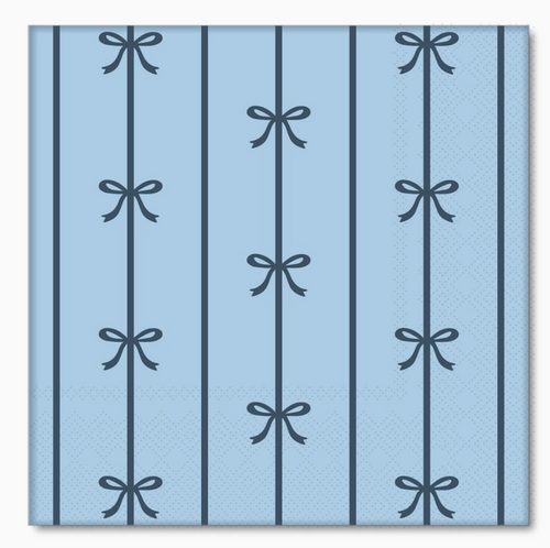 Sky Blue Bow Napkins