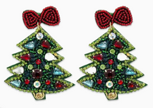 Load image into Gallery viewer, Beaded Holiday Earrings