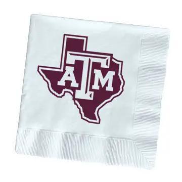 Block Logo TAMU Napkins