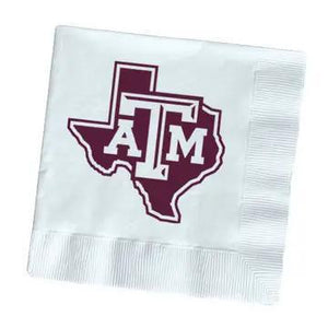 Block Logo TAMU Napkins