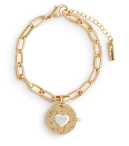 Love You Locket Bracelet/Gold