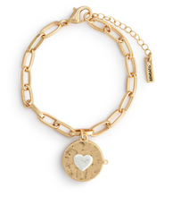 Load image into Gallery viewer, Love You Locket Bracelet/Gold