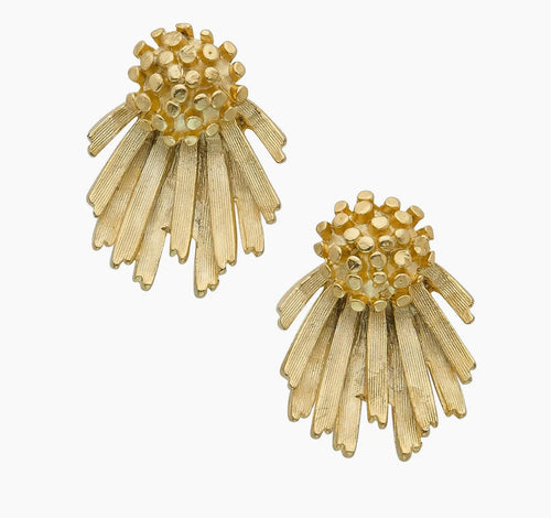 Gold Cluster/Fan Studs