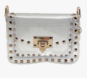 The Valentine Clear Gold Purse