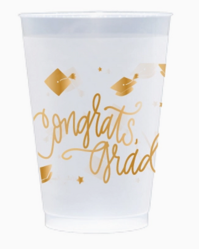 Congrats Grad Frosted Cups