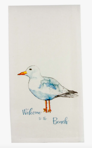 Seagull Welcome Tea Towel