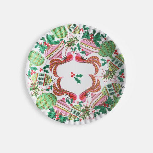 Bird Ornament Melamine Platter