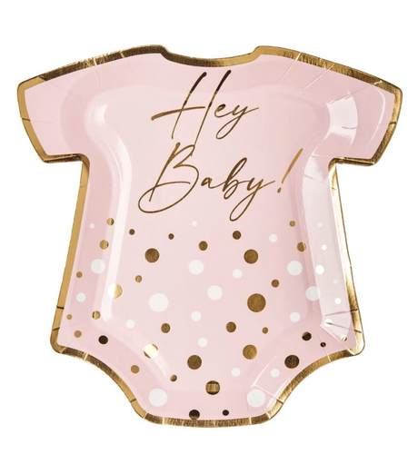 Onesie Salad Plate/Pink