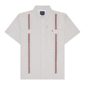 Guayabera Libre/Maroon Gray