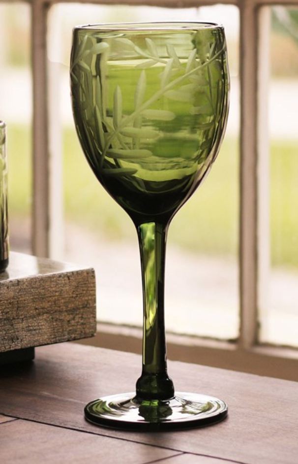 Green Fern Wine Set of 2