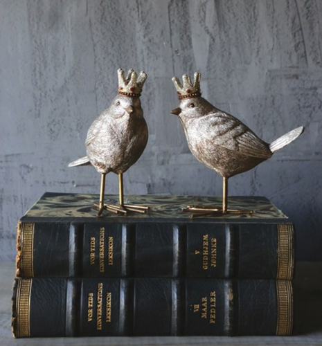 Resin Bird with Crown