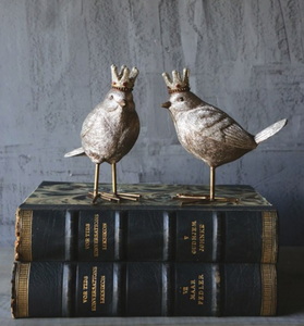 Resin Bird with Crown