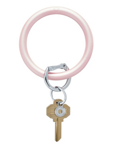 Silicone Key Ring-Rose Pearlized