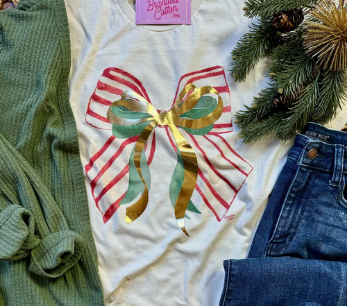 Christmas Bow Tee
