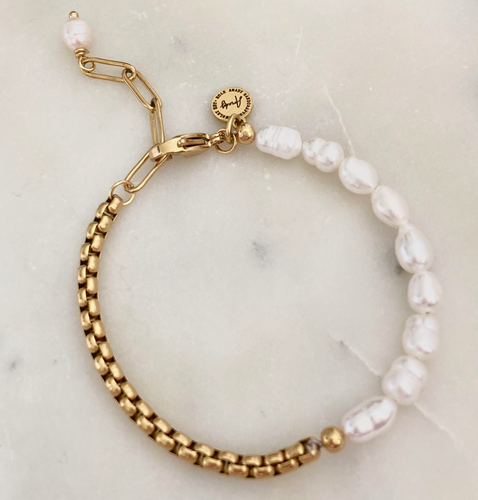 Pearl Gold Bracelet