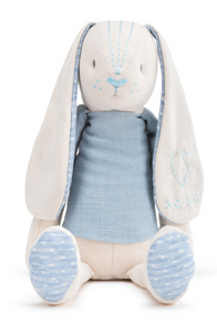 Linen Plush Blue Bunny