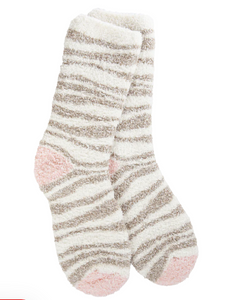 Neutral Zebra Socks