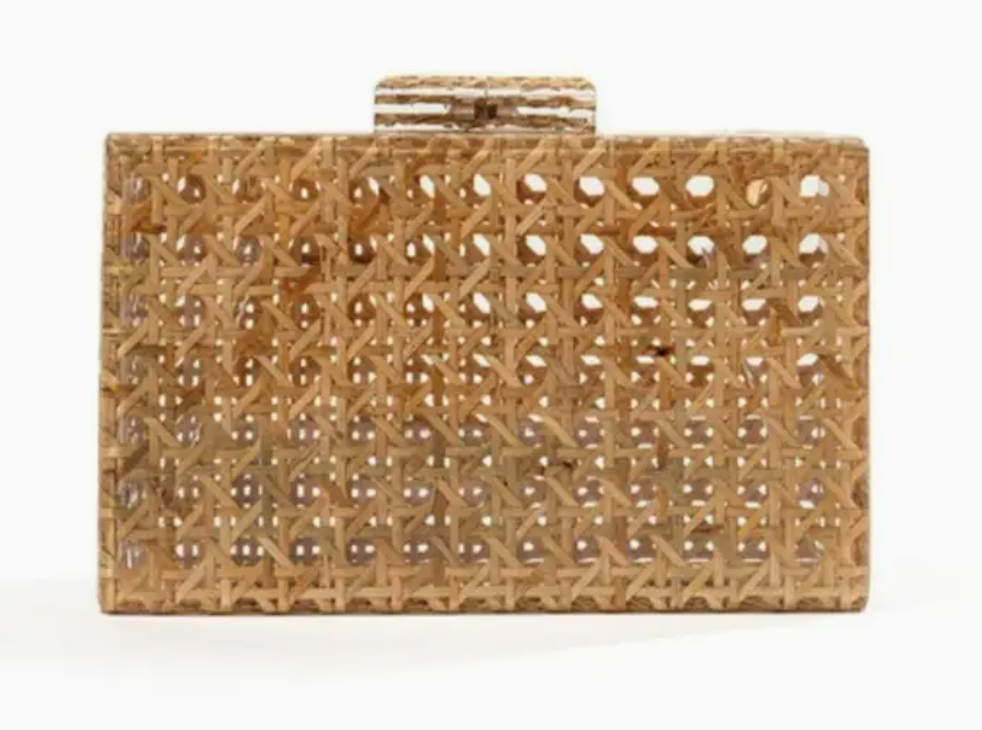 Cane Clutch/Tan