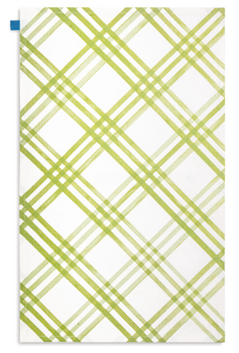 Green Plaid Kitchen Towel