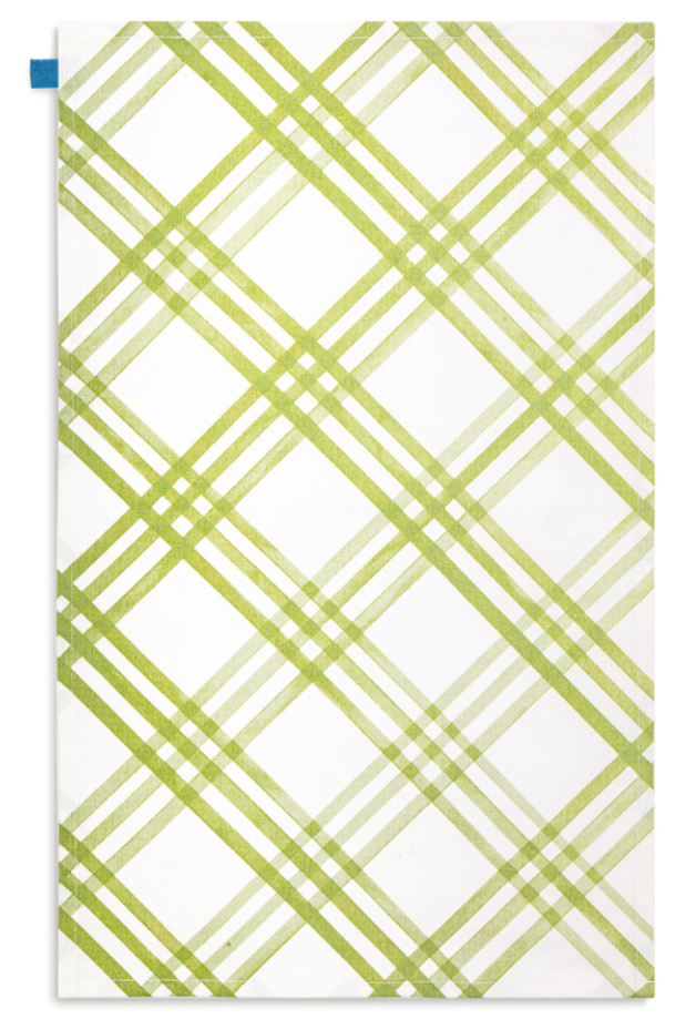 Green Plaid Kitchen Towel
