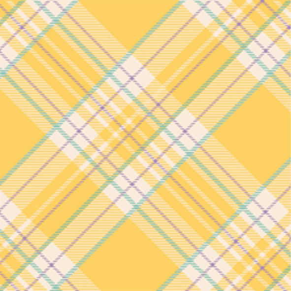 Yellow Plaid Guest Napkins