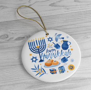 Happy Hanukkah Ornament