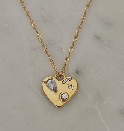 Heart Shaped Charm Necklace