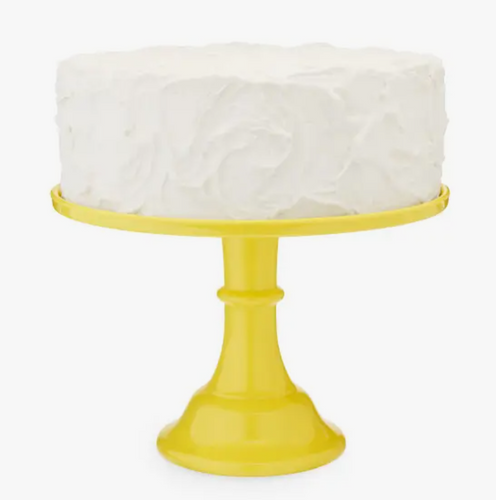 Melamine Cake Plate/Yellow