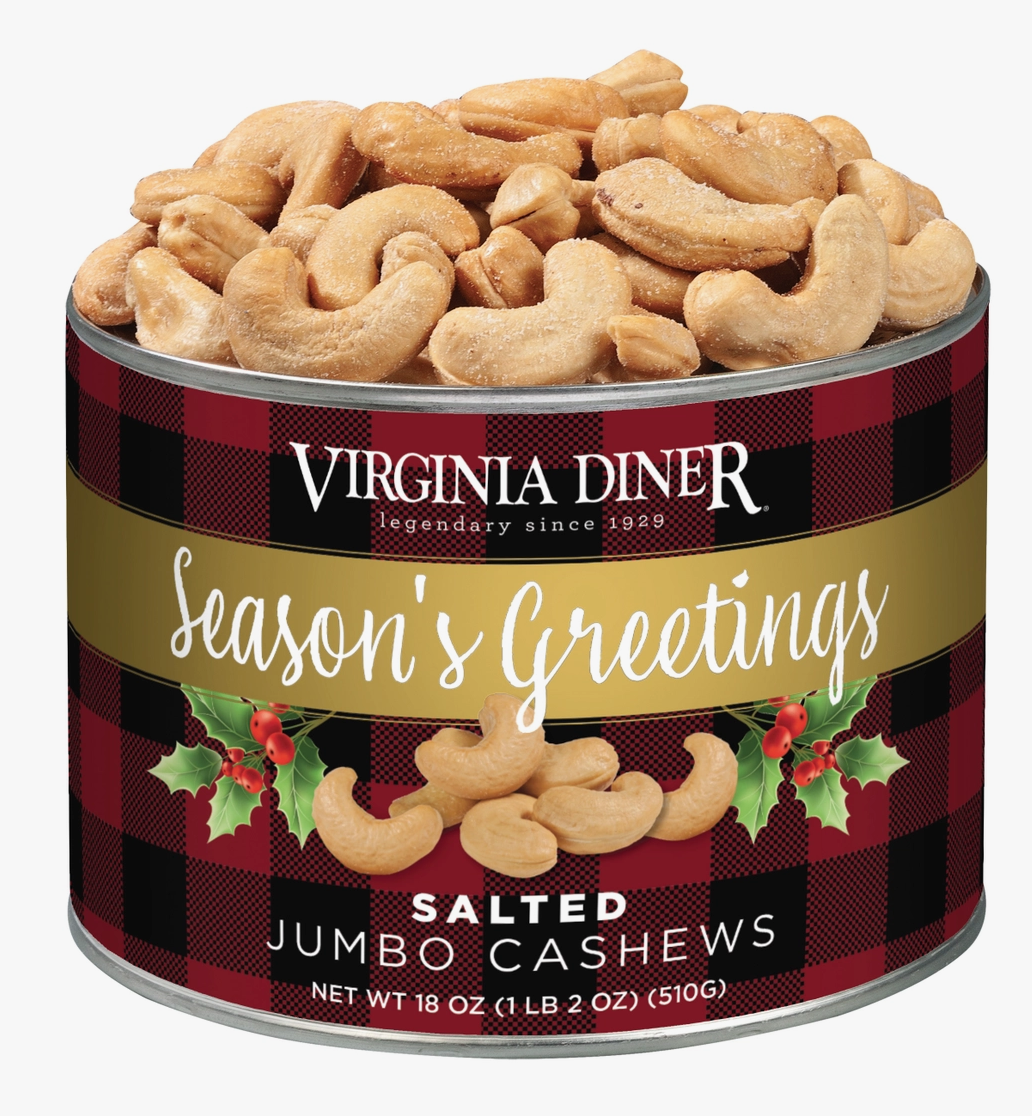 Season's Greetings Salted Cashews 18oz