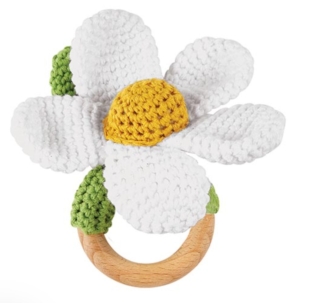 Daisy Crochet Rattle